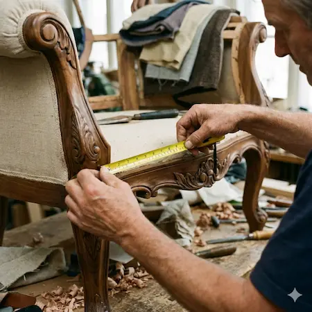 محاسبه متراژ پارچه مبل برای مبل راحتی